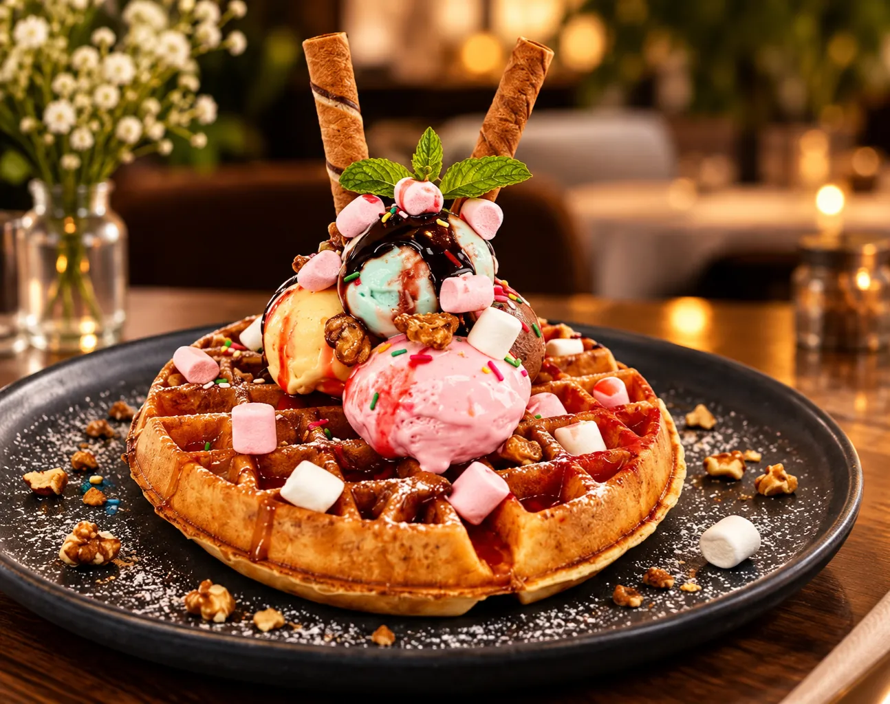 Nutty Waffle