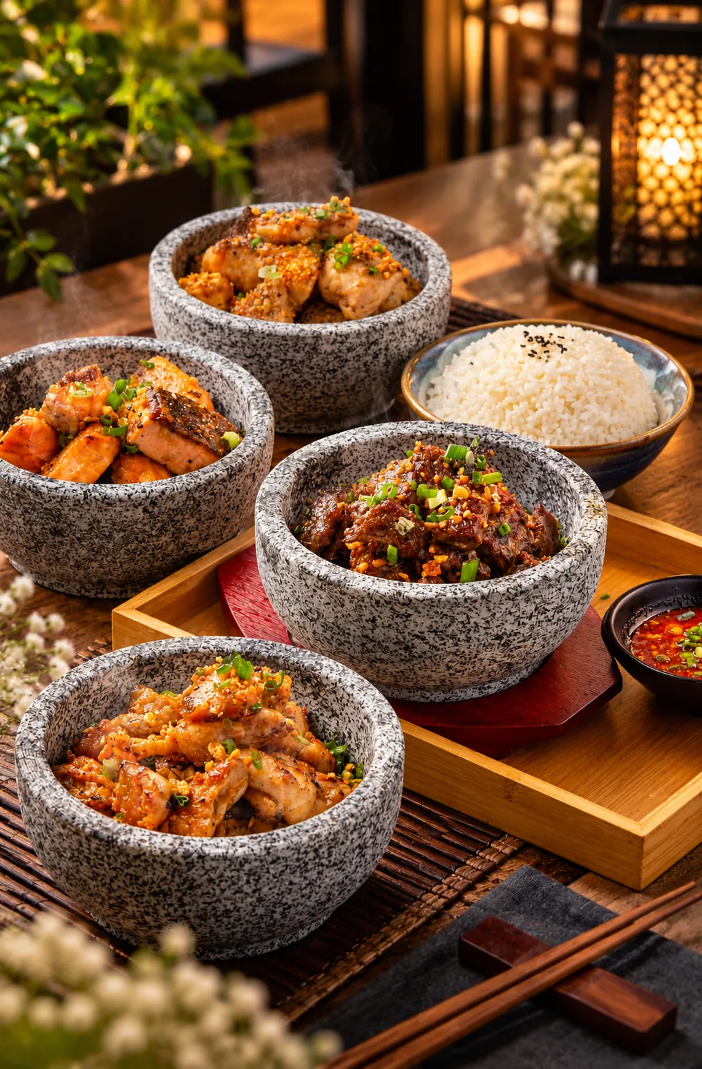 Signature Sizzling Stone Bowl Set