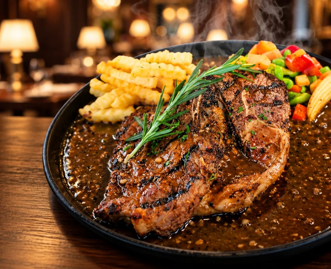 Sizzling Double Black Lamb Shoulder